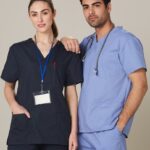 Unisex Scrubs Short Sleeve Tunic Top