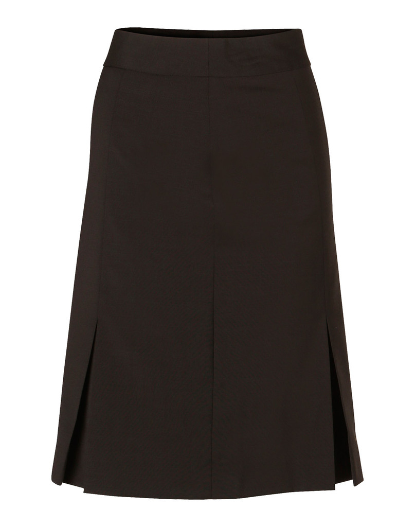 Women’s Pleated Skirt In Wool Stretch