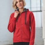 Ladies’ Full Zip Contrast Fleece Hoodie
