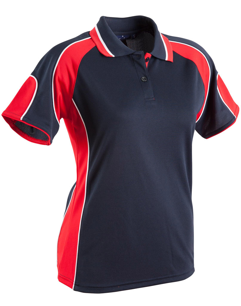 Ladies’ Cooldry Contrast Polo With Sleeve Panel