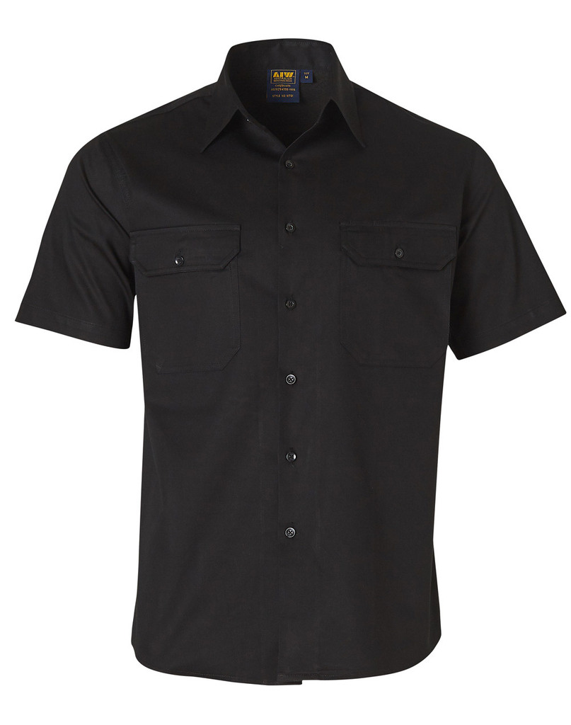 Cool-Breeze Cotton Short Sleeve Work Shirt
