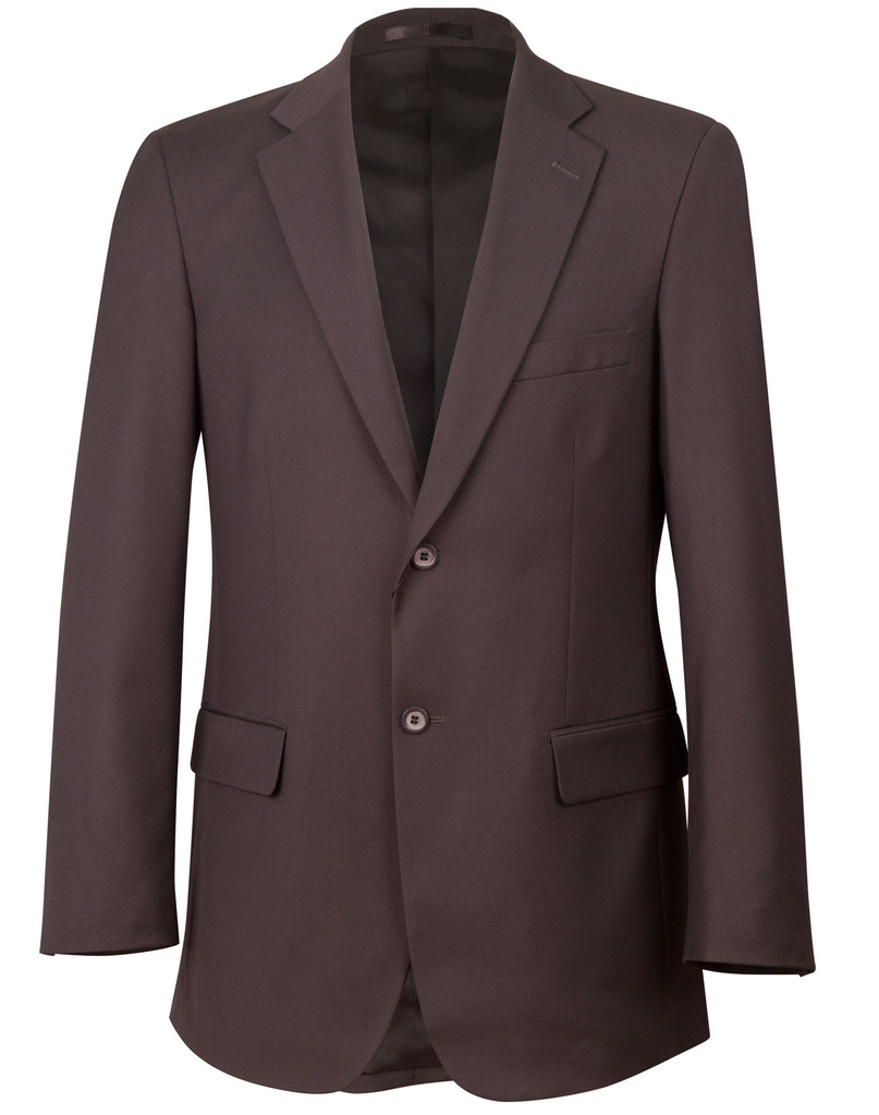Men’s Two Buttons Jacket In Wool Stretch