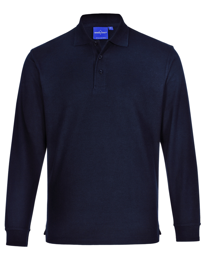 Adults’ 240gsm Poly/Cotton Pique L/S Polo