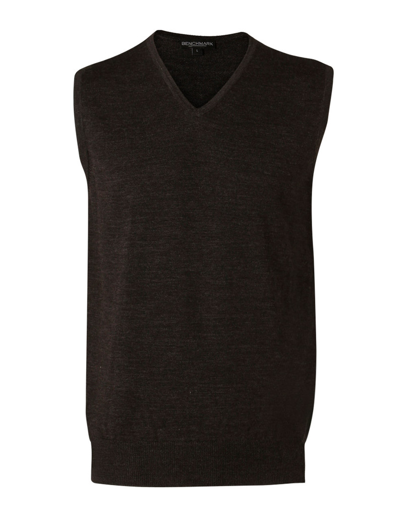 Men’s 100% Merino Wool V Neck Vest