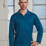 Men’s Cotton Back Truedry L/S Polo