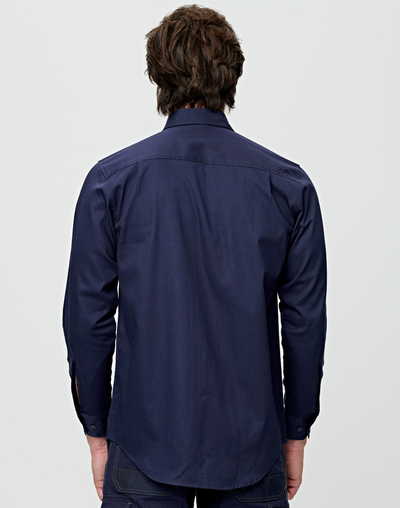 Cotton Drill Long Sleeve Work Shirt