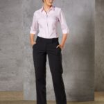 Women’s Low Rise Pants In Wool Stretch