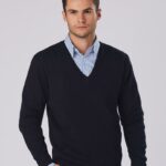 V Neck Wool / Acrylic Knit Jumper