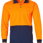 Hi-Vis Cooldry Safety Polo L/S
