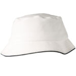 Pique mesh with sandwich trim bucket hat