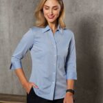 Women’s Fine Chambray 3/4 Sleeve Shirt