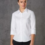 Women’s Mini Herringbone 3/4 Sleeve Shirt