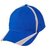 Brushed Cotton Twill Baseball Cap "X" Contrast