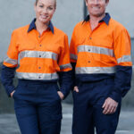 Hi-Vis Cotton Rip-Stop L/S Shirt 3m Tape