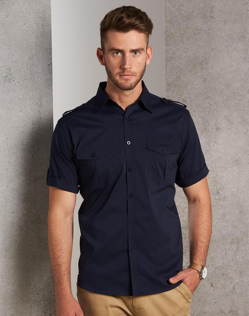 Men’s Short Sleeve Military Shirt