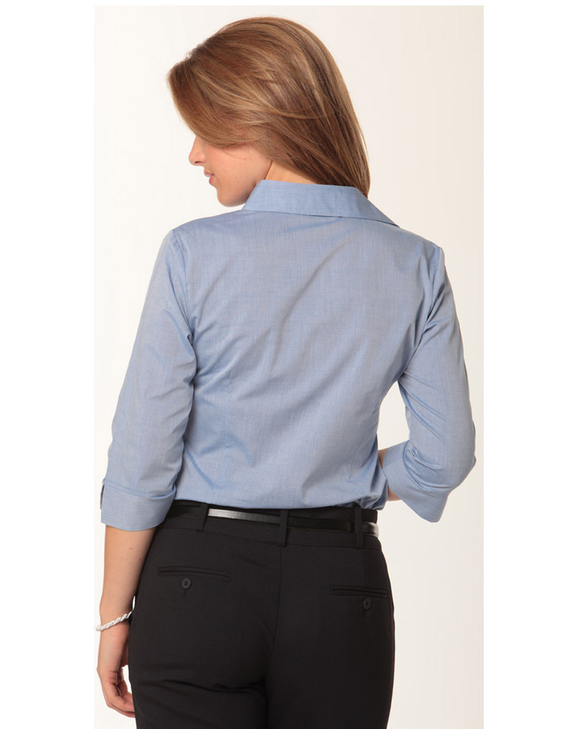 Women’s Fine Chambray 3/4 Sleeve Shirt