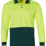Hi-Vis Cooldry Safety Polo L/S