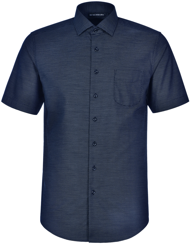 Men’s Pin Dot Stretch S/S Shirt