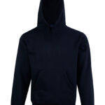 Kids’ Close Front Contrast Fleecy Hoodie