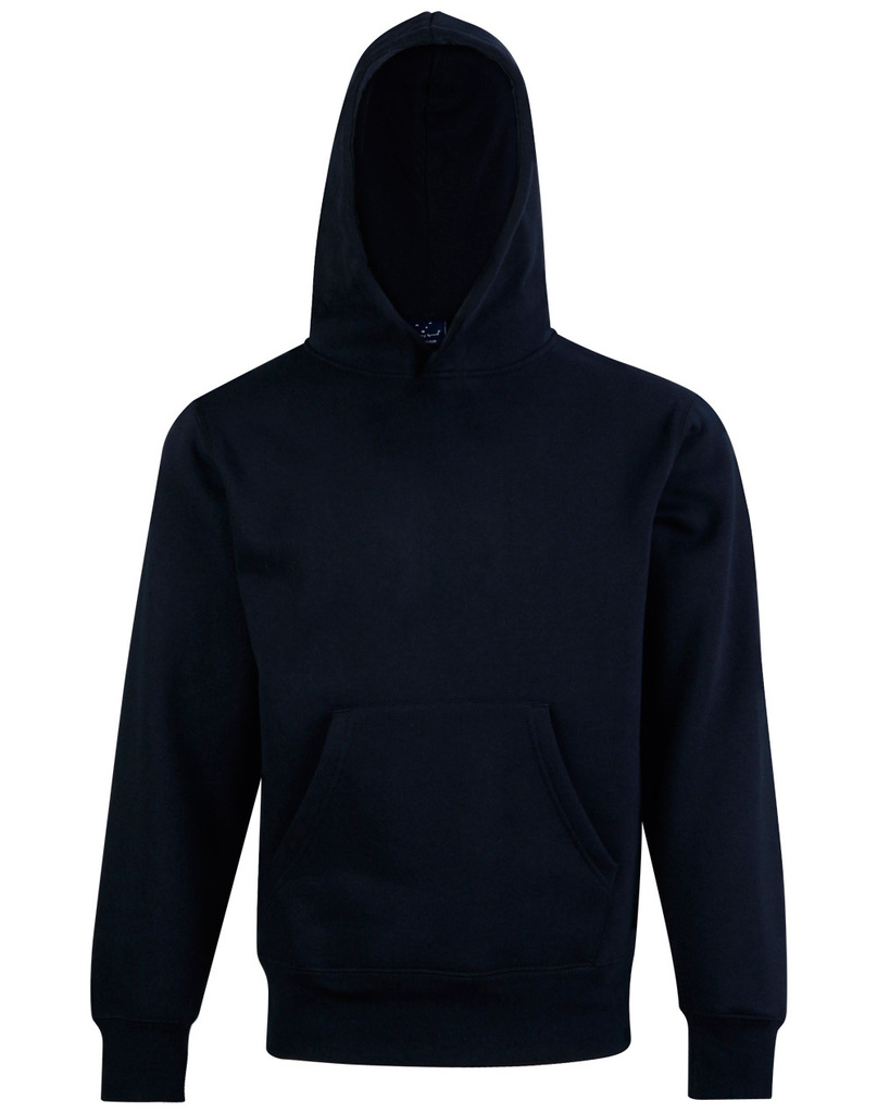 Kids’ Close Front Contrast Fleecy Hoodie