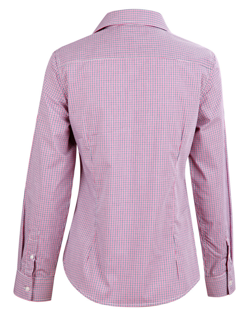 Ladies’ Two Tone Mini Check L/S Shirt