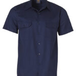 Cotton Drill Short Sleeve Work Shirt