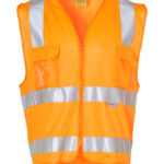 Hi-Vis Safety Vest With Id Pocket & R/F Tapes
