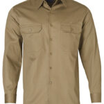 Cotton Drill Long Sleeve Work Shirt