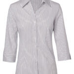 Women’s Ticking Stripe 3/4 Sleeve Shirt