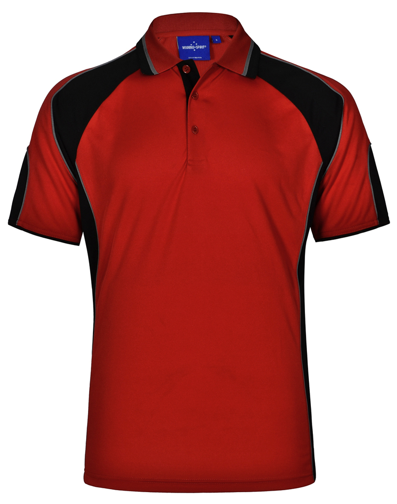 Men’s Cooldry Contrast Polo With Sleeve Panel