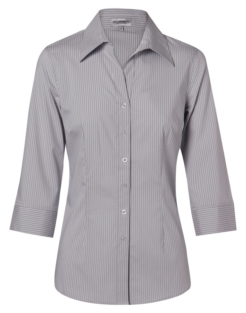 Women’s Ticking Stripe 3/4 Sleeve Shirt