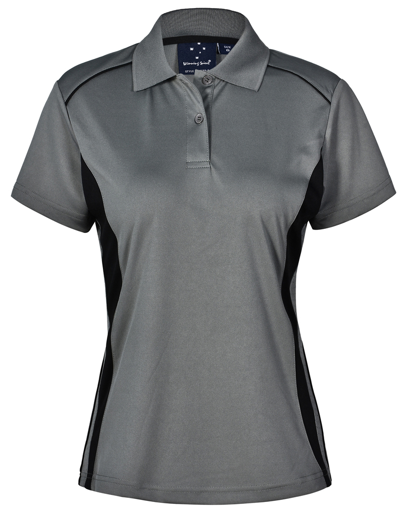 Ladies’ Cooldry S/S Contrast Interlock Polo