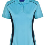 Ladies’ Cooldry S/S Contrast Interlock Polo