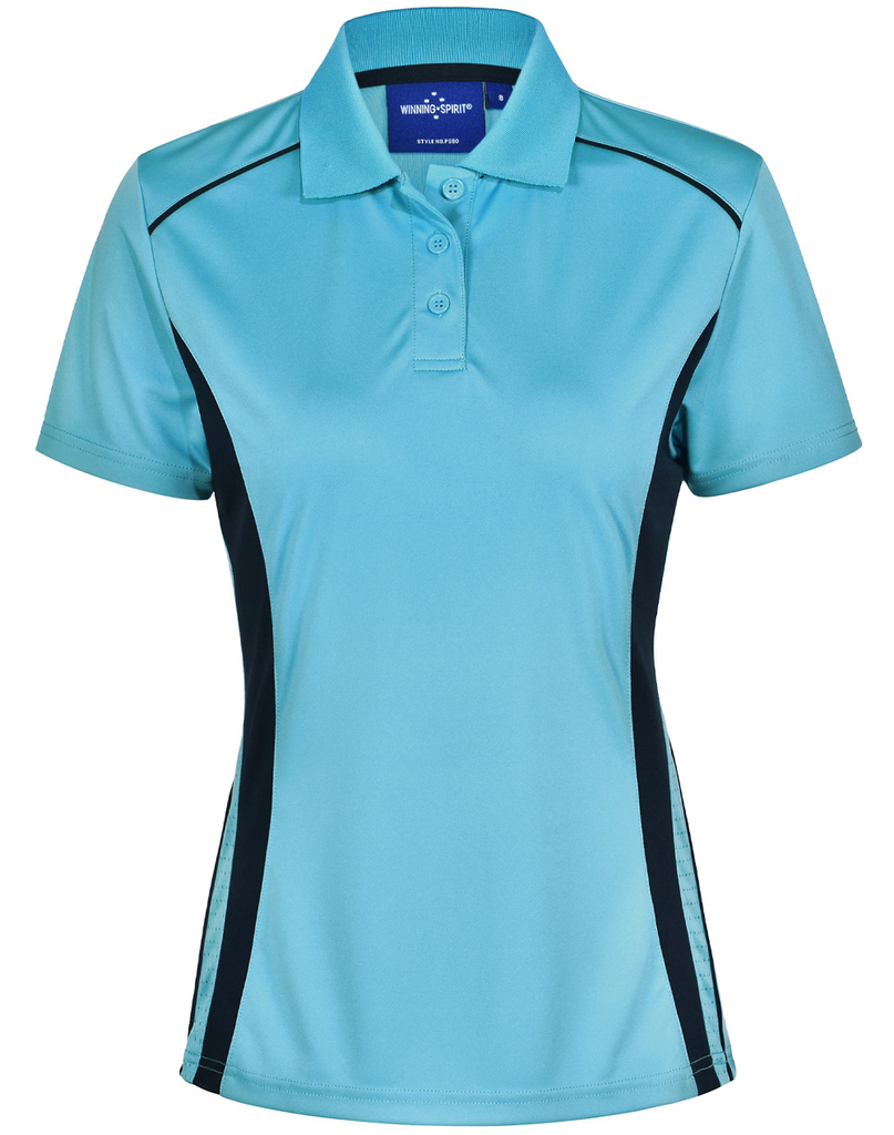 Ladies’ Cooldry S/S Contrast Interlock Polo