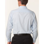 Men’s Mini Herringbone Long Sleeve Shirt