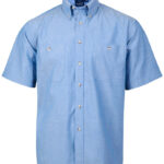 Mens W/F Chambray Shirt S/S
