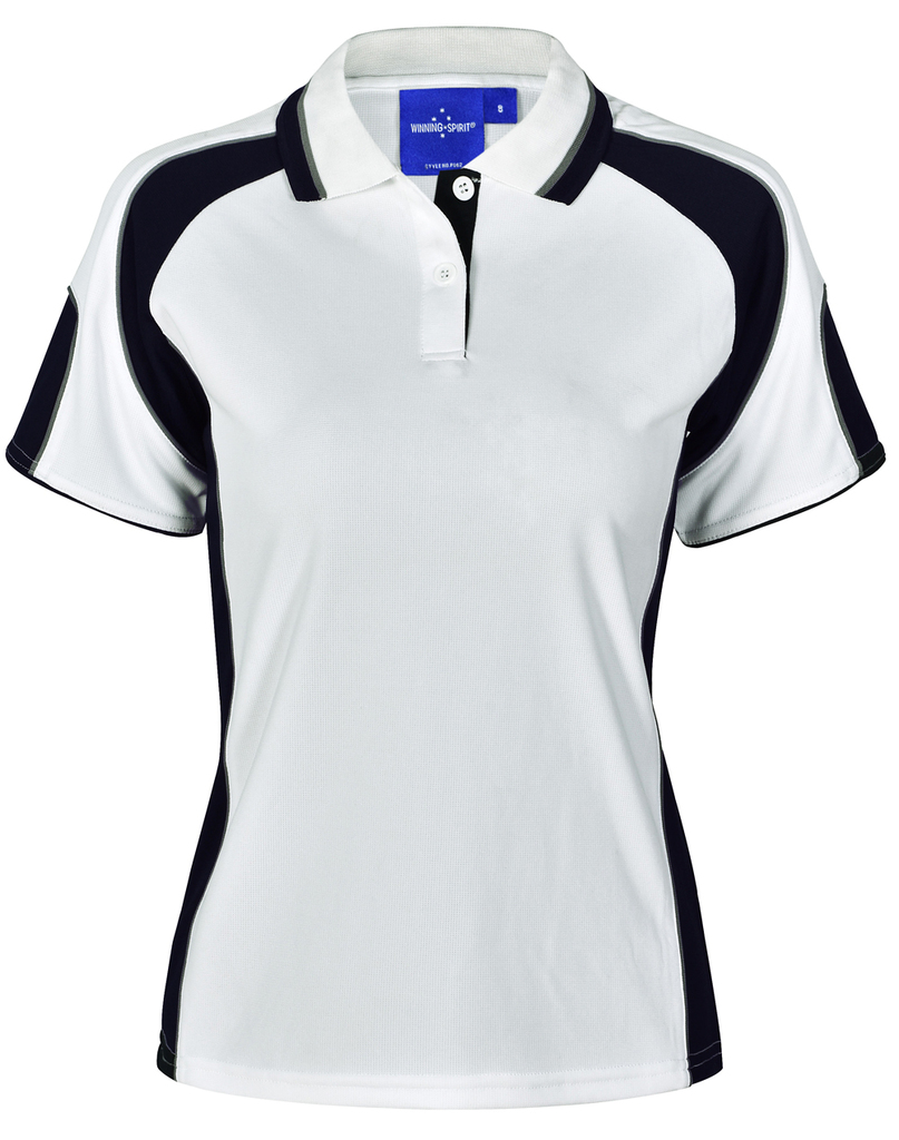 Ladies’ Cooldry Contrast Polo With Sleeve Panel