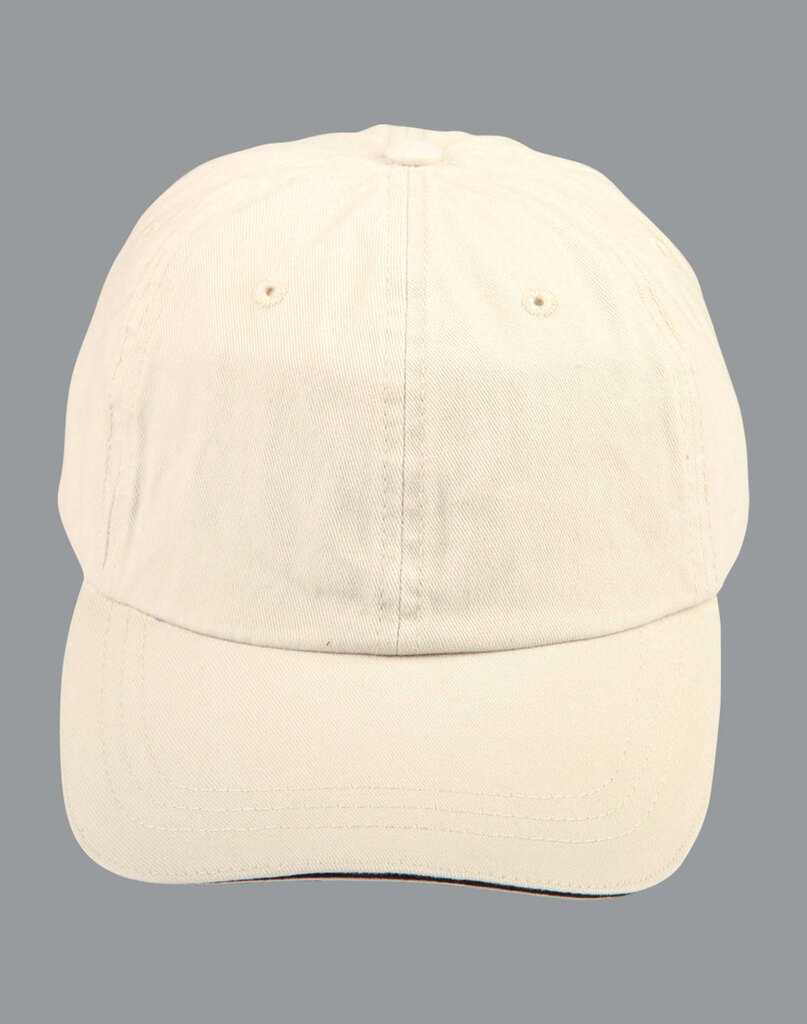 Washed Polo Cotton Unstructured Cap Sandwich Cap