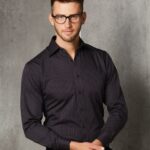 Men’s Dobby Stripe Long Sleeve Shirt