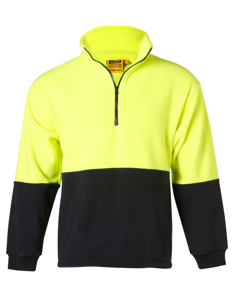 Hi-Vis Polarfleece Half Zip Pullover