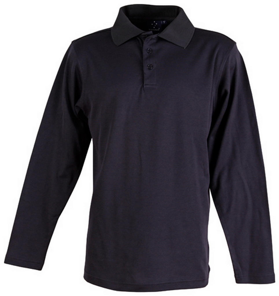Men’s Cotton Back Truedry L/S Polo