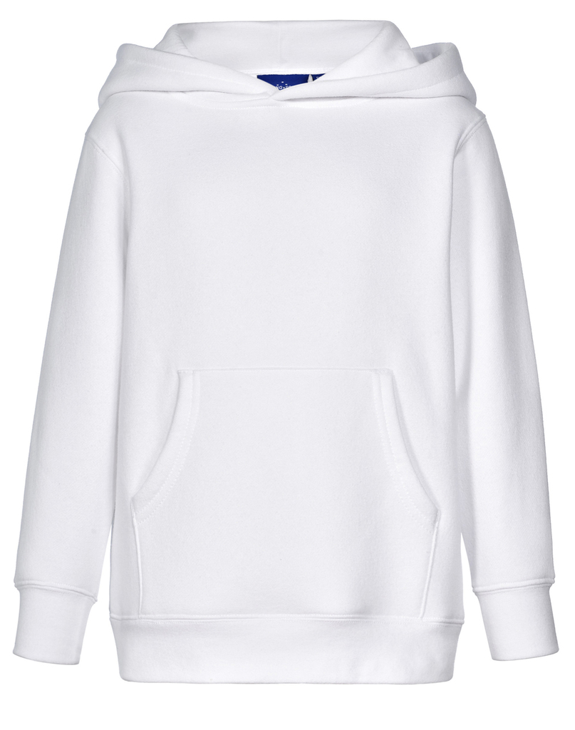 Kids’ Close Front Contrast Fleecy Hoodie