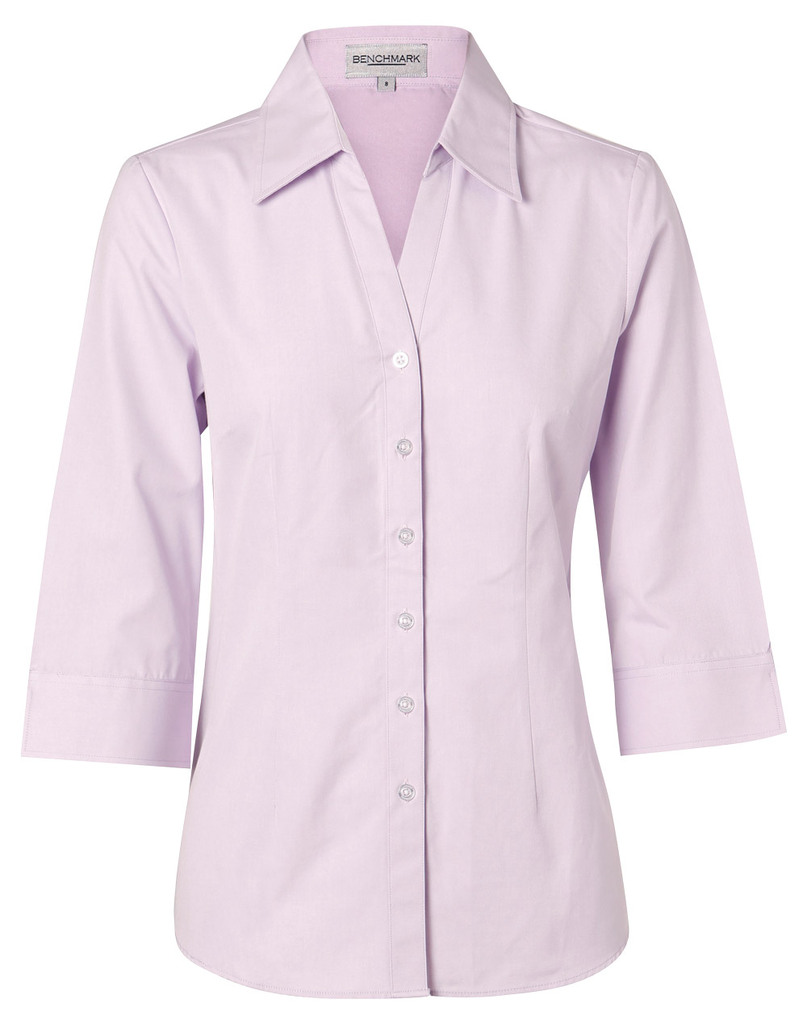 Women’s Cvc Oxford 3/4 Sleeve Shirt