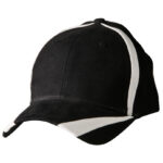 Brushed Cotton Twill Baseball Cap "X" Contrast