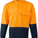 Hi-Vis Two Tone Cotton Fleecy Sweat