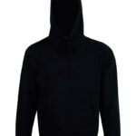 Kids’ Close Front Contrast Fleecy Hoodie