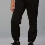 Kid’s Fleecy Trackpants With Zip, Cuffs And Knee Padding