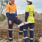 Mens Heavy Cotton Pre-shrunk Drill Pants with 3M Tapes Regular Size