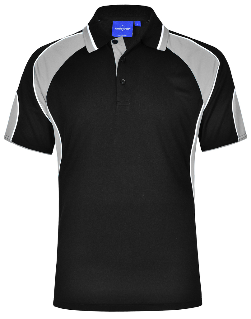 Men’s Cooldry Contrast Polo With Sleeve Panel