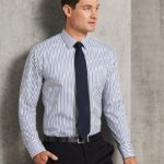 Mens Sateen Stripe L/S Shirt